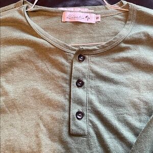 Kinetix Green Long Sleeve Henley